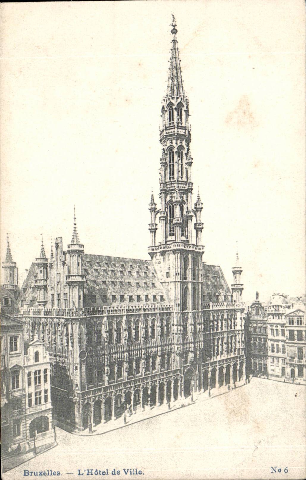 CPA Bruxelles Hotel de ville
