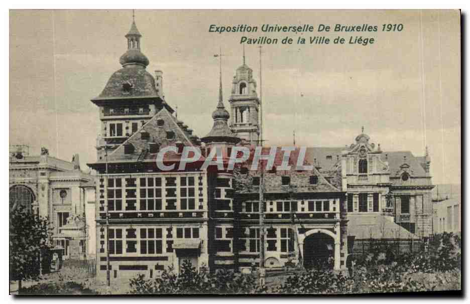 CPA Bruxelles Exposition universelle de Bruxelles 1910 Pavillon de la ville de Liege
