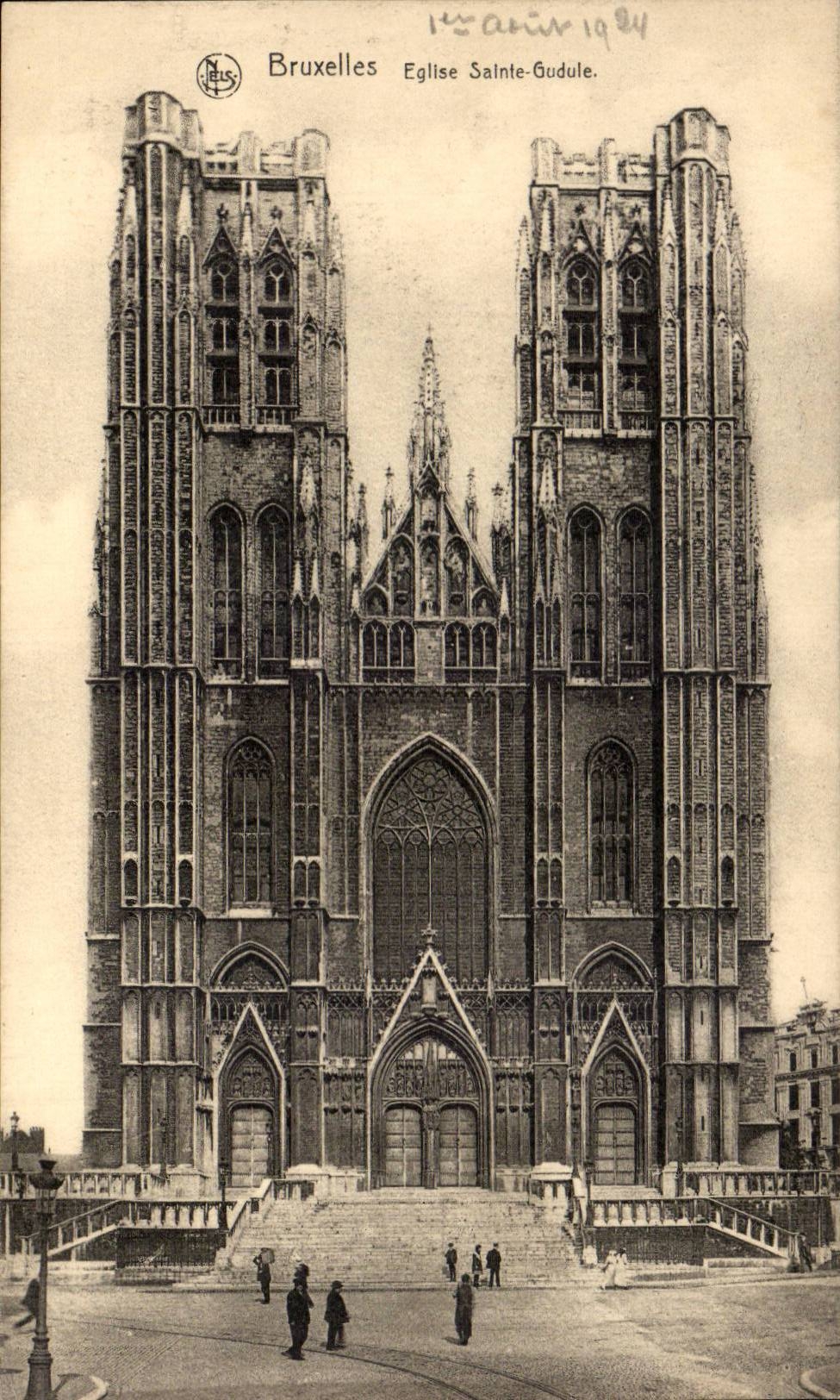 CPA Bruxelles Eglise Sainte Gudule