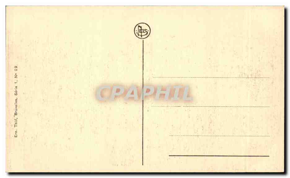 CPA Bruxelles Grand place  — Verso