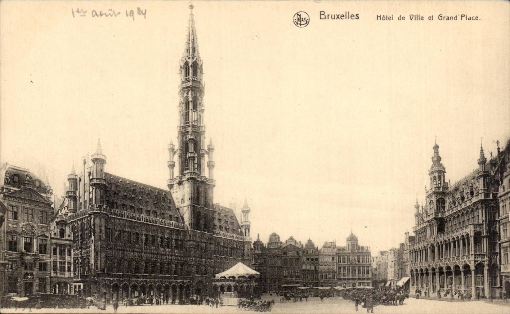 CPA Bruxelles Hotel de ville et grand place