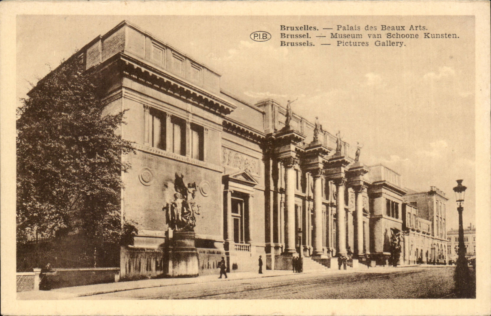 CPA Bruxelles Palais des beaux arts