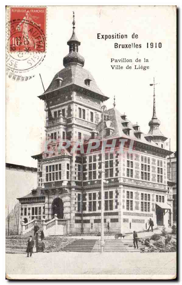 CPA Bruxelles Exposition de 1910 Pavillon de la ville de Liege