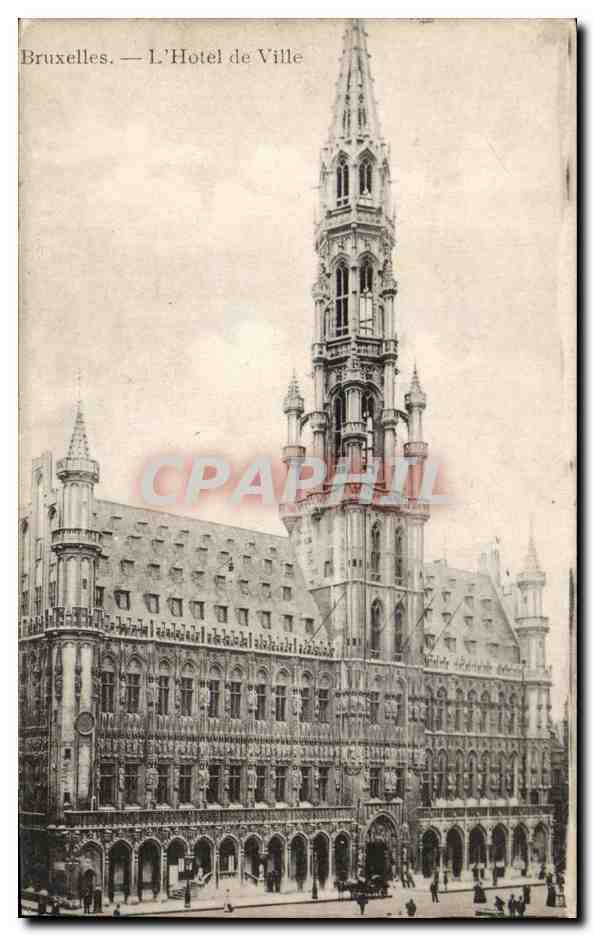 CPA Bruxelles Hotel de ville