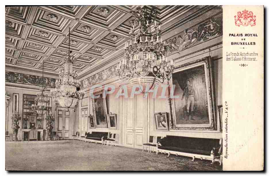 CPA Bruxelles Palais royal La grande antichambre des salons d'honneur
