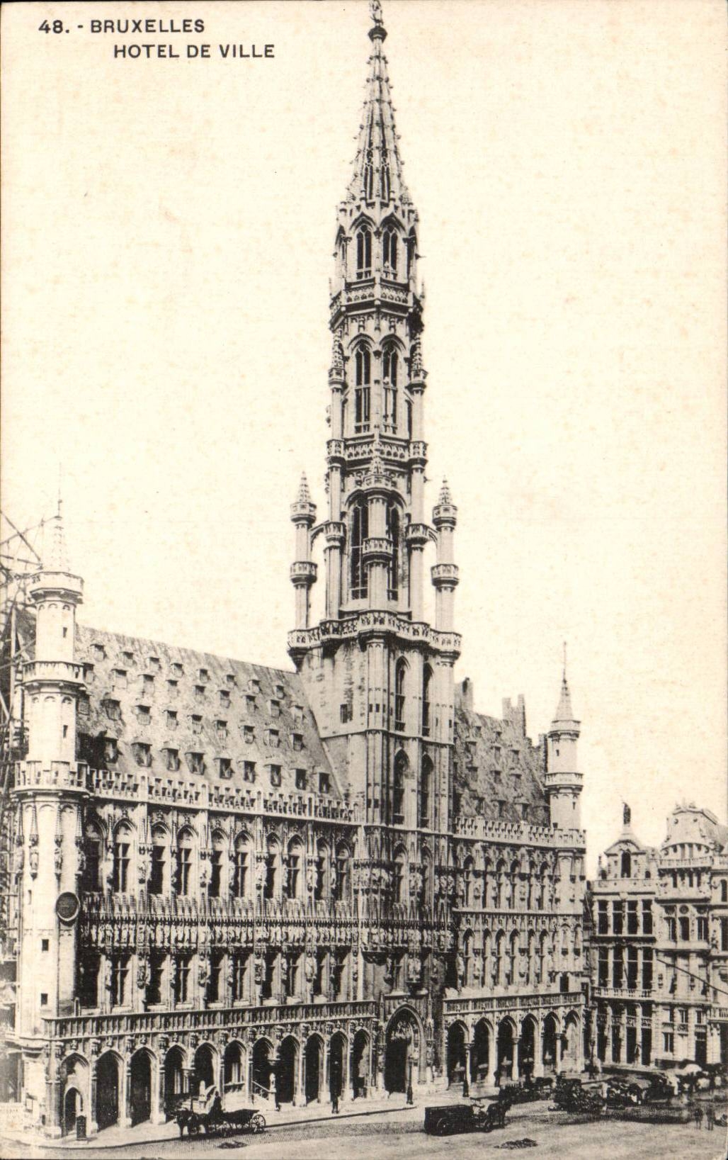 Belgie Belgique Bruxelles CPA Hotel de ville