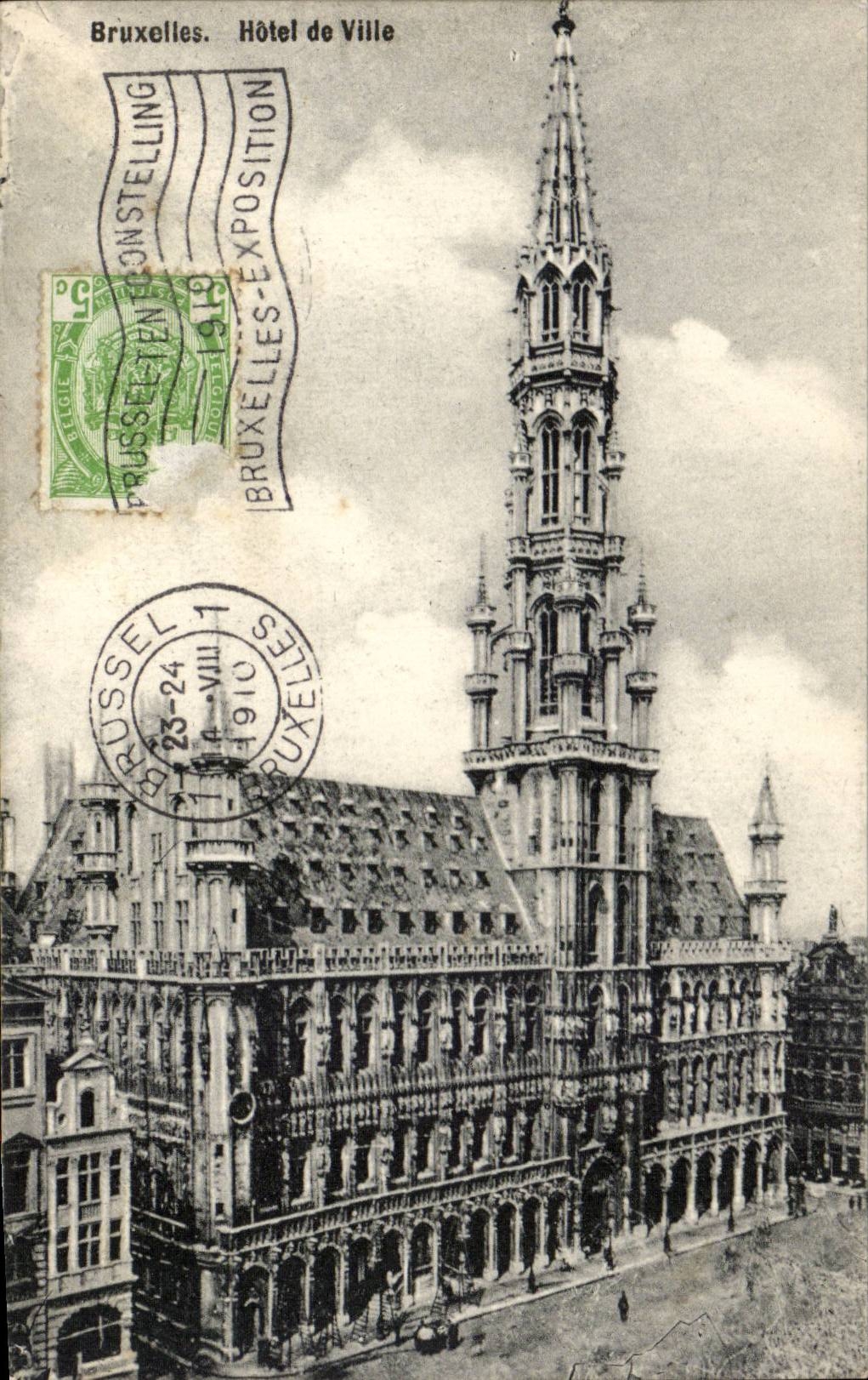 Belgie Belgique Bruxelles CPA Hotel de ville