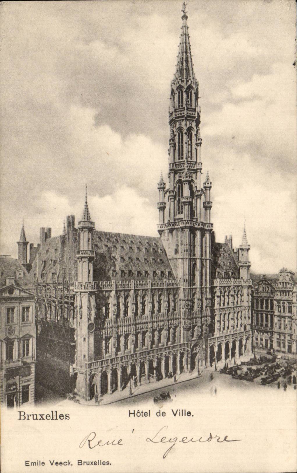 Belgie Belgique Bruxelles CPA Hotel de ville