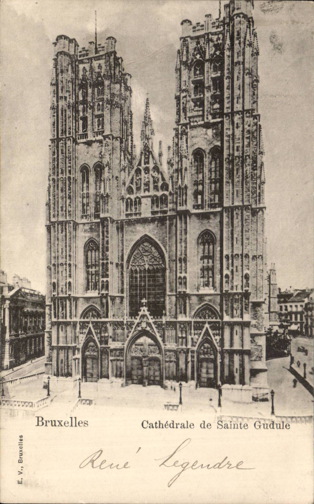 Bruxelles — Cathédrale de Sainte-Gudule — É. V., Bruxelles
