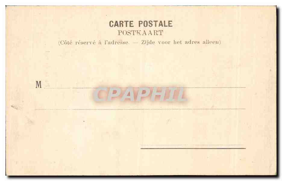 Belgie Belgique Bruxelles CPA Porte de Hal — Rückseite