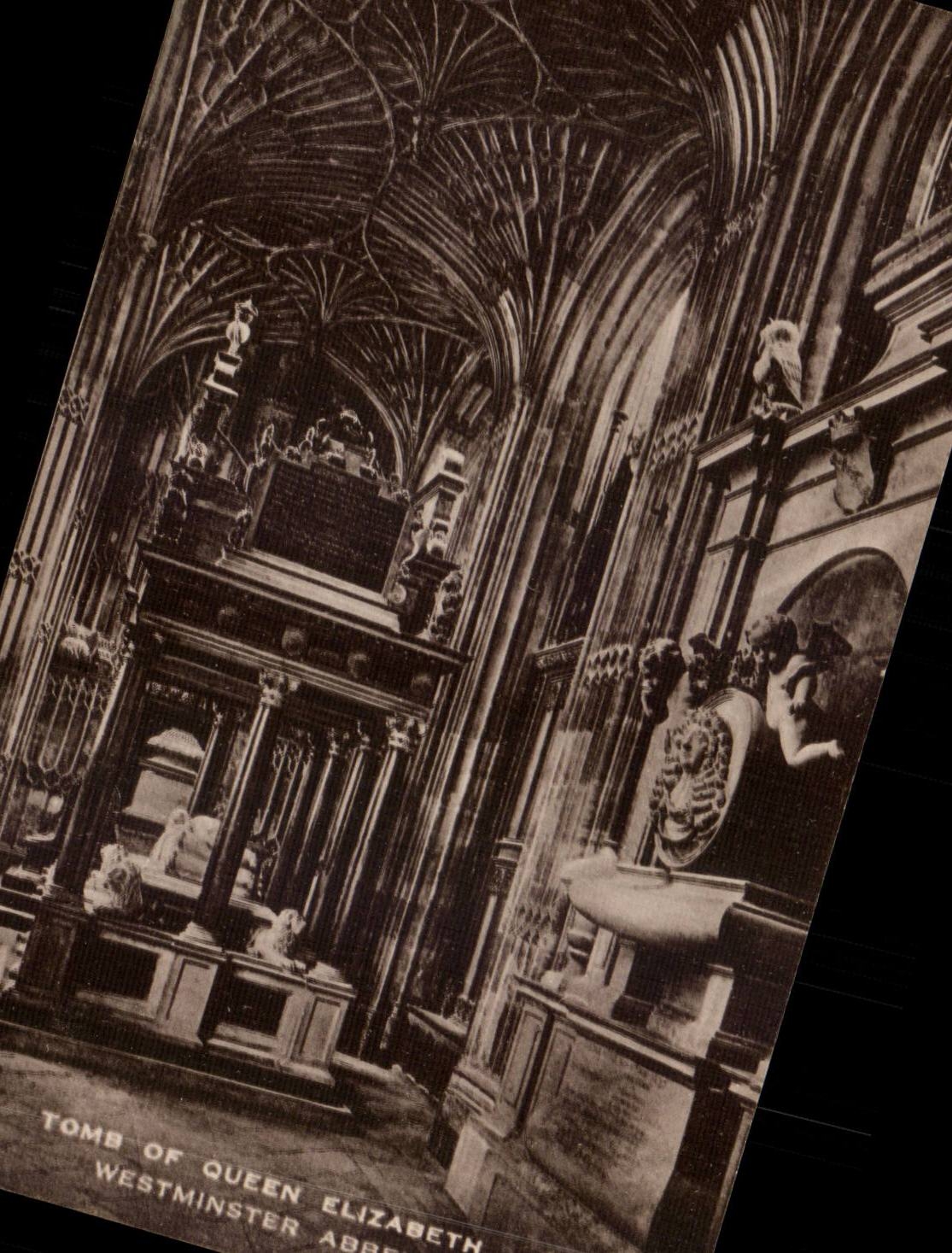 Great BRitain London Tomb of Queen Elizabeth Westminster Abbey