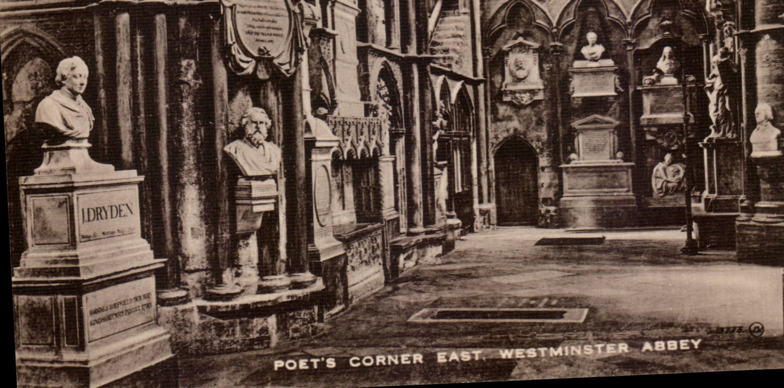 Great BRitain London Poet's corner East Westminster Abbey