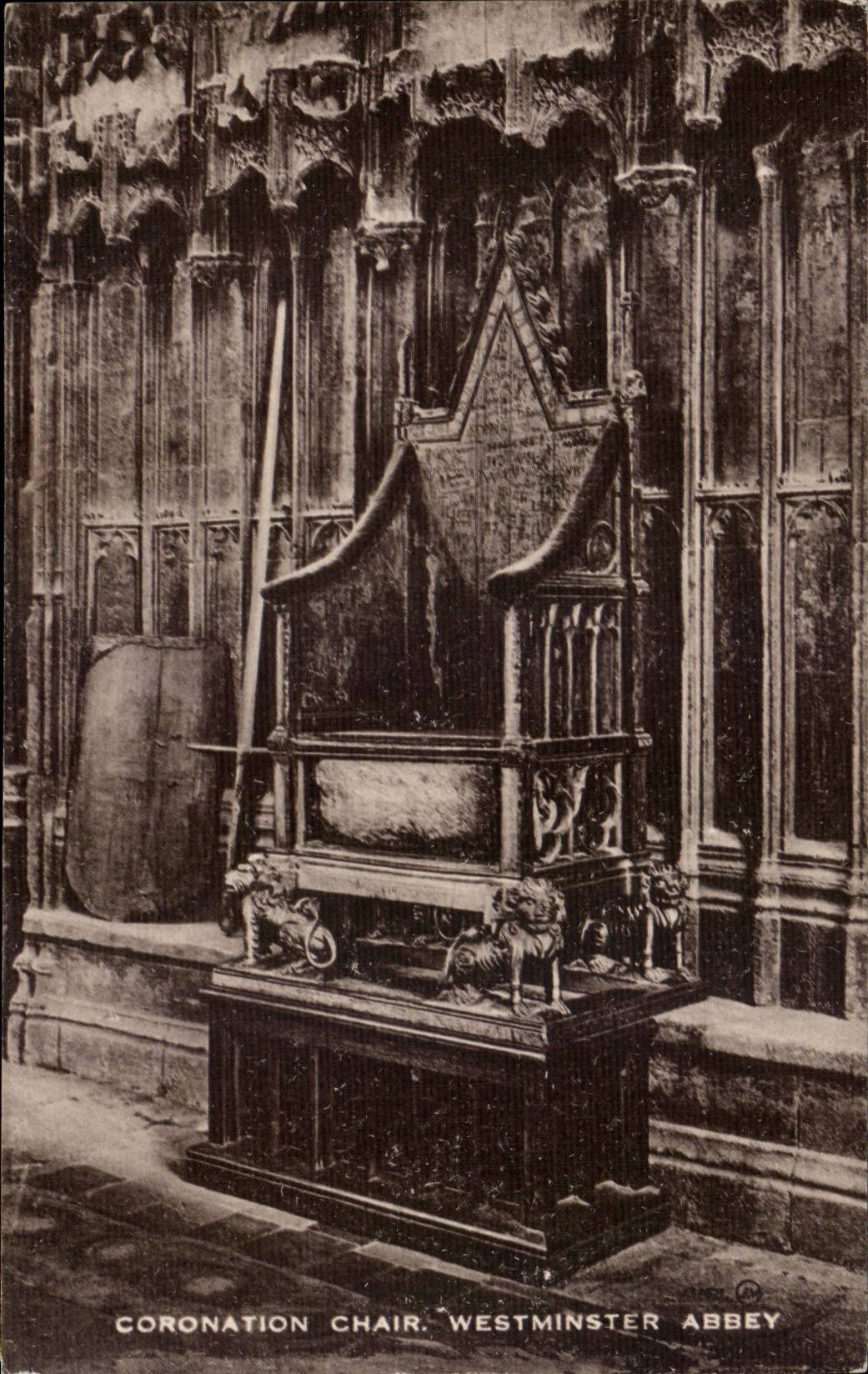 Great BRitain London Coronation chair Westminster Abbey