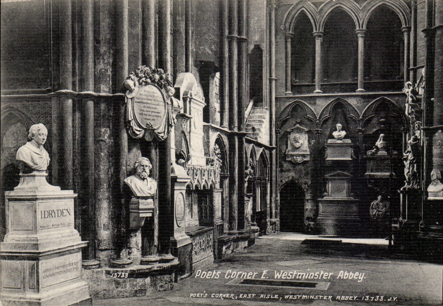 Great BRitain London Poets corner Westminster Abbey