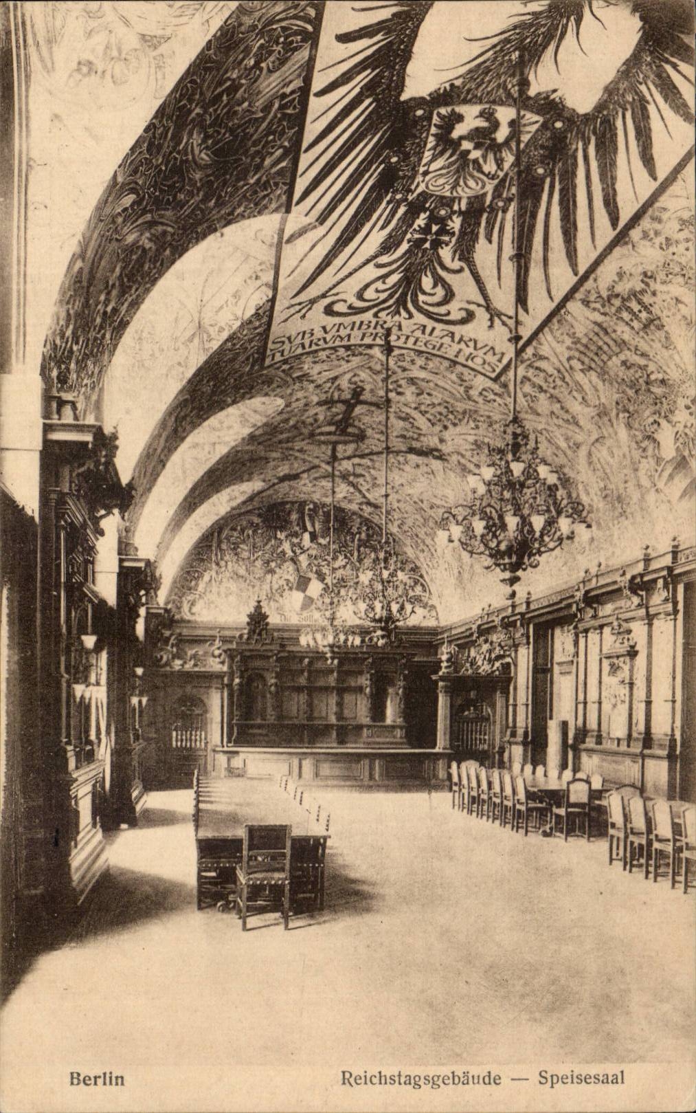 CPA Berlin Recihstagsgebaude Speisaal