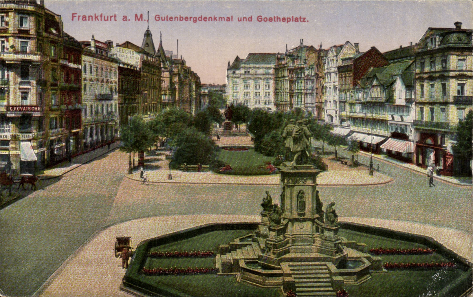 CPA Frankfurt a M Gutenbergdenkaml und Goetheplatz
