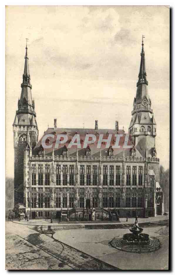 CPA Aachen Rathaus Vorderfront L'hotel de ville