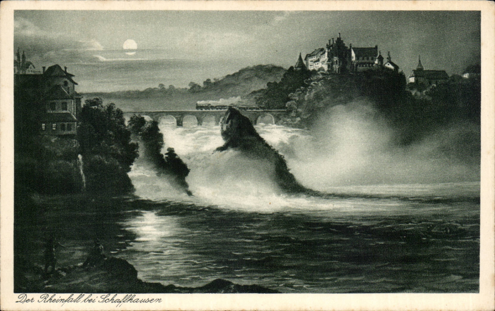 CPA Der Rheinfall bei Schaffhausen