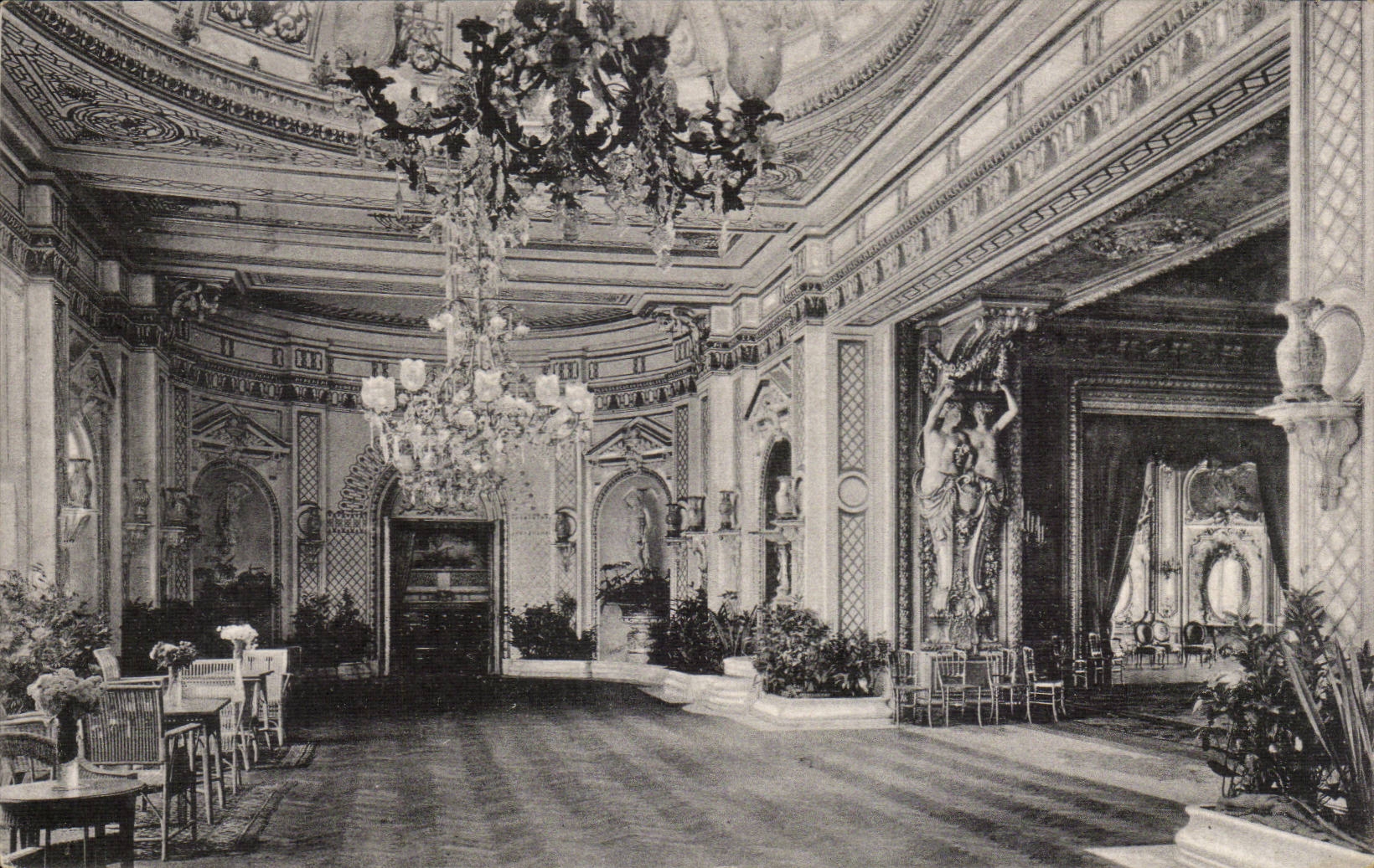 CPA Baden Baden Der Wintergarten im Conversationshaus Louis XVI