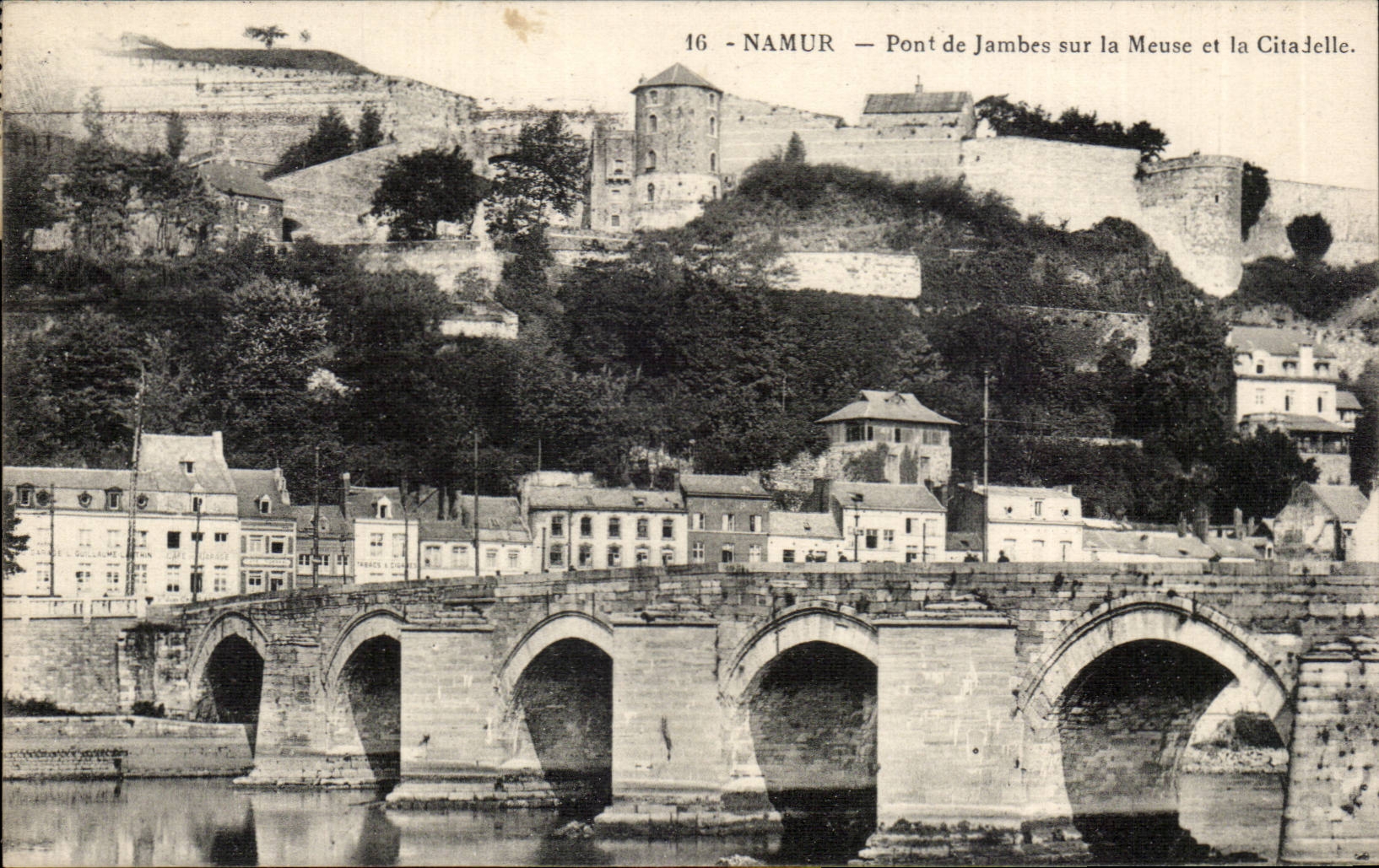 CPA Namur Pont de Jambes sur la Meuse et la citadelle