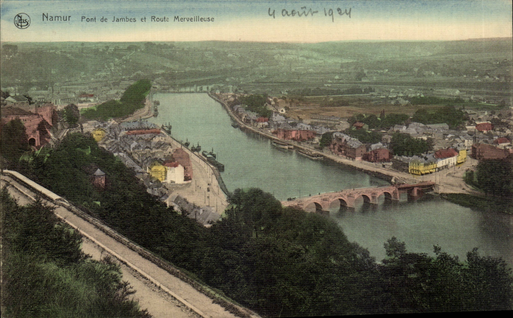 CPA Namur Pont de jambes et route merveilleuse