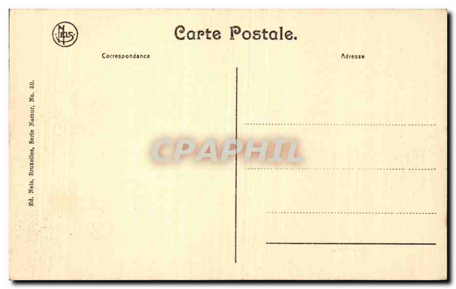 CPA Namur Confluent de Sambre et Meuse — Back