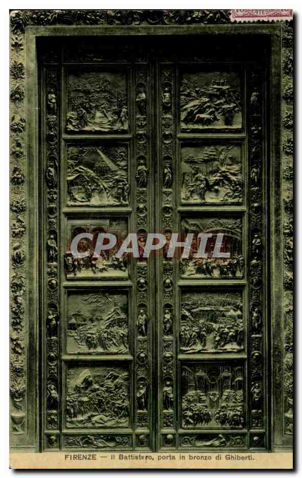CPA Italie Italia Firenze Il porta in bronzo di Ghiberti