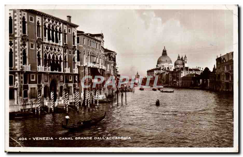 CPA Italie Italia Venezia Canal Grande Dall Accademia