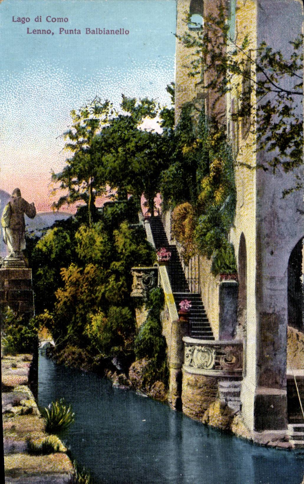 CPA Italie Italia Lago di Como Lenno Punta Balbianello