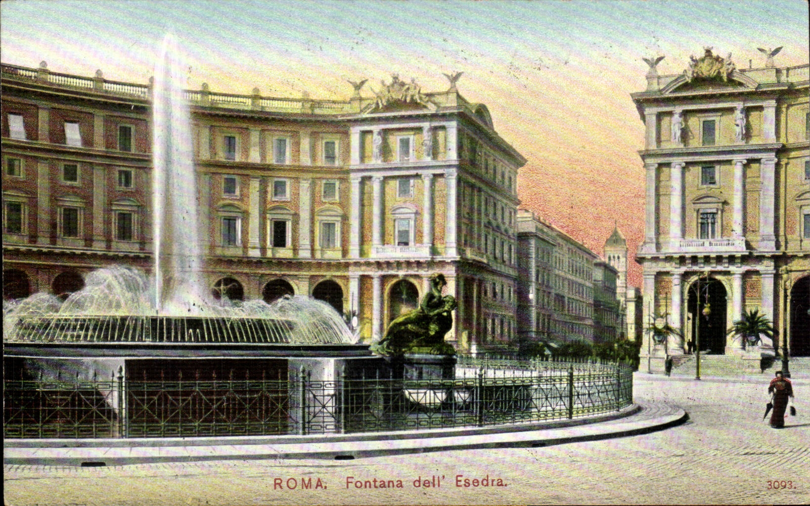 CPA Italie Italia Roma Fontana dell Esedra