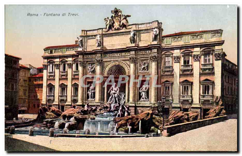 CPA Italie Italia Roma Fontana di Trevi