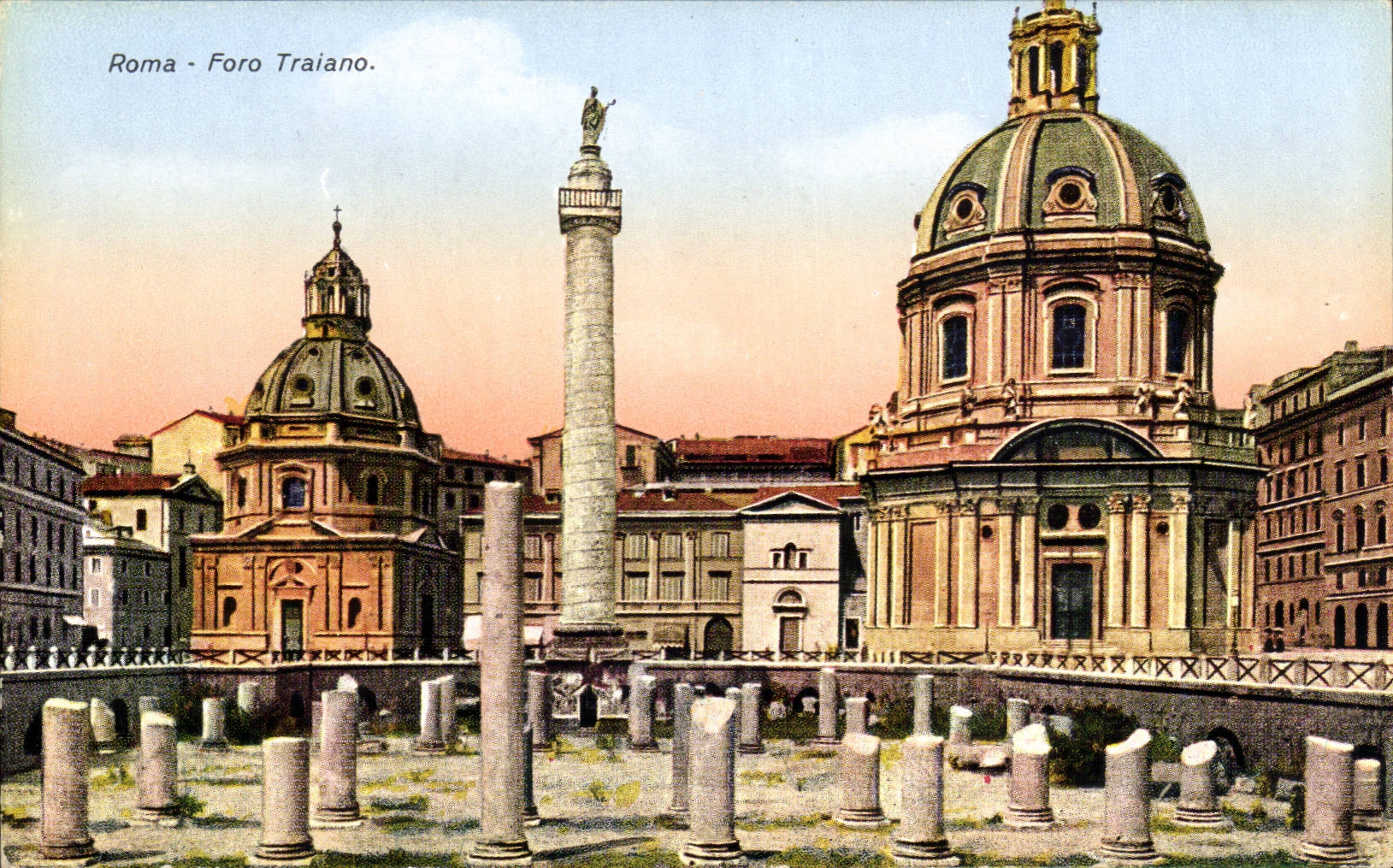 CPA Italie Italia Roma Foro Traiano