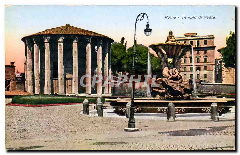 CPA Italie Italia Roma Tempio di Vesta