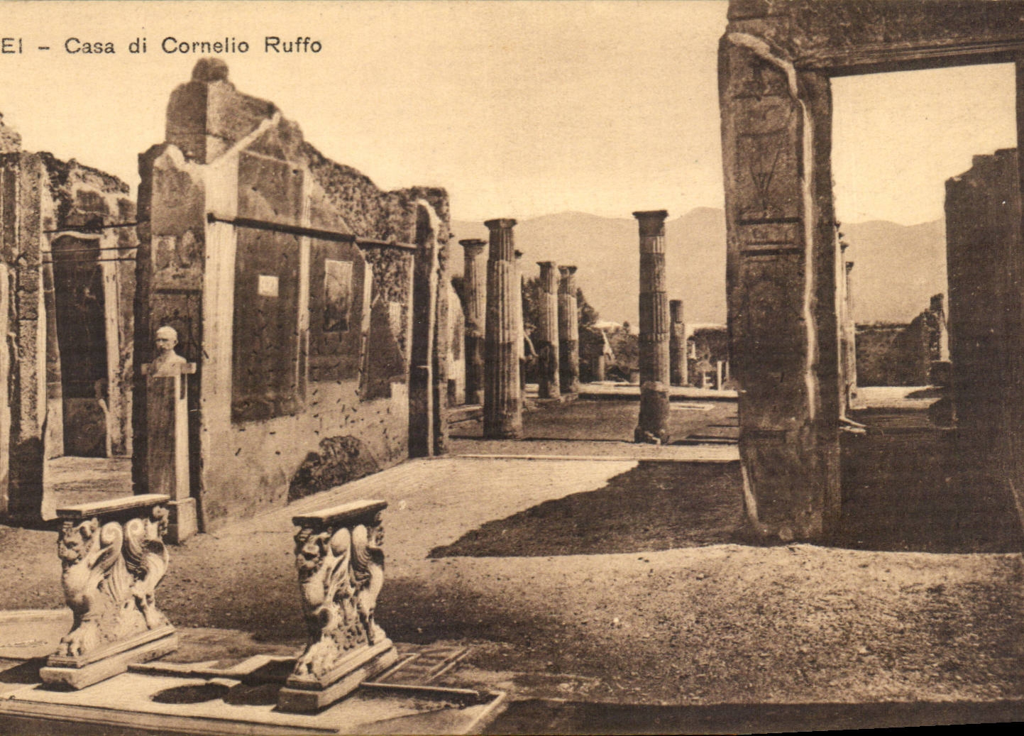 CPA Italie Italia Pompei Casa di Cornelio Ruffo