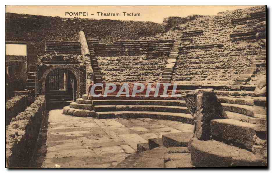 Italie Italia CPA Theatrum Tectum