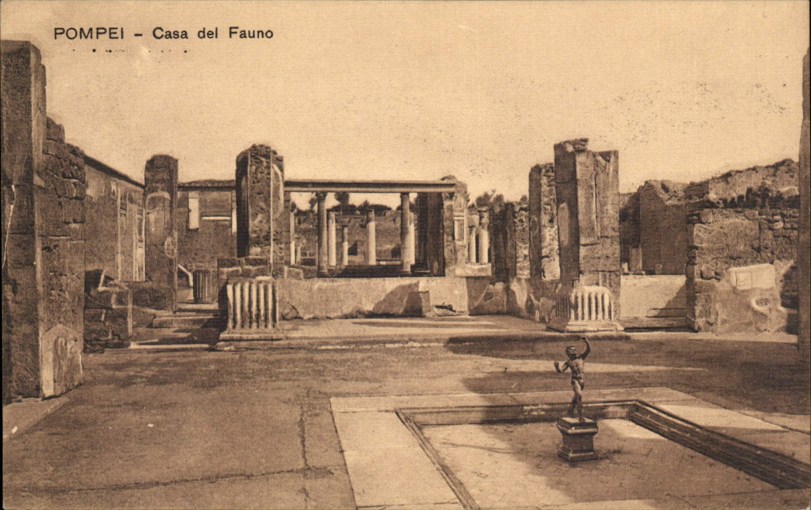 Italie Italia CPA Casa del Fauno