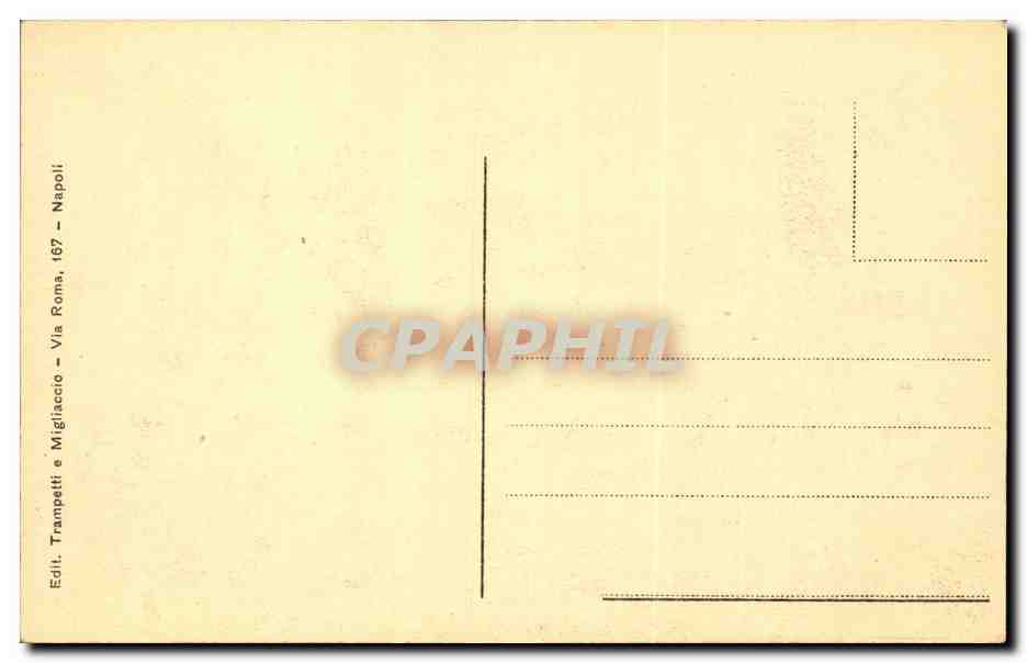 Italie Italia CPA Casa del Fauno — Rückseite