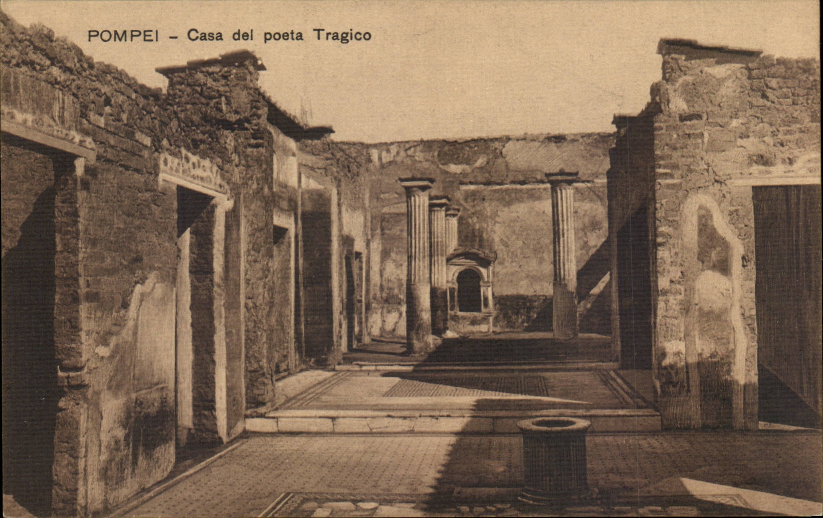 Italie Italia CPA Casa del poeta Tragico