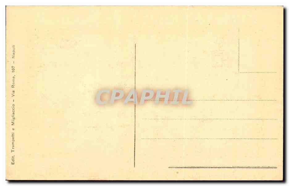 Italie Italia CPA Casa del poeta Tragico — Rückseite