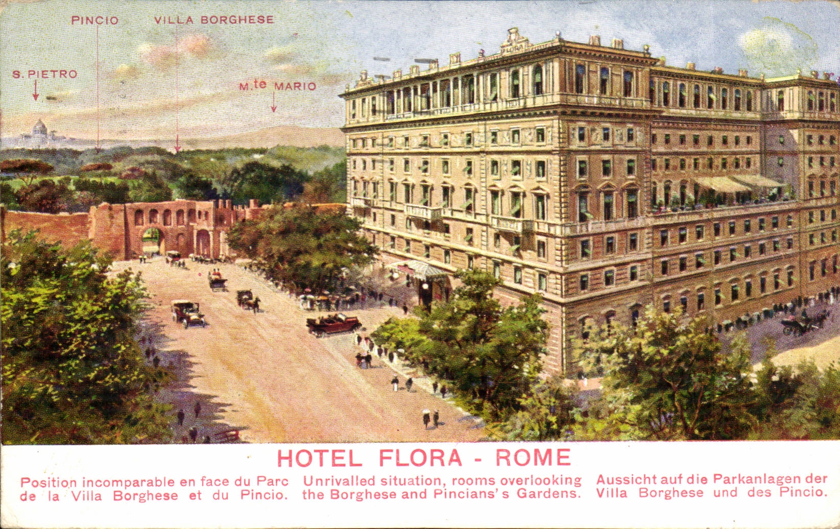 Italie Italia CPA Roma Hotel Flora