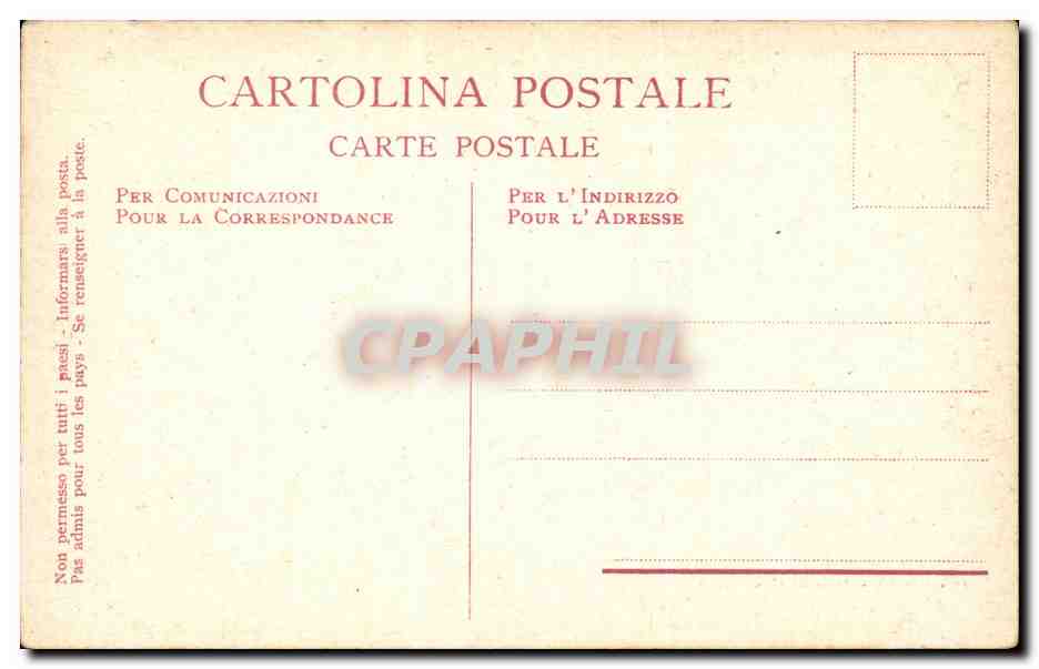Italie Italia CPA Roma Arco di Costantino  — Rückseite