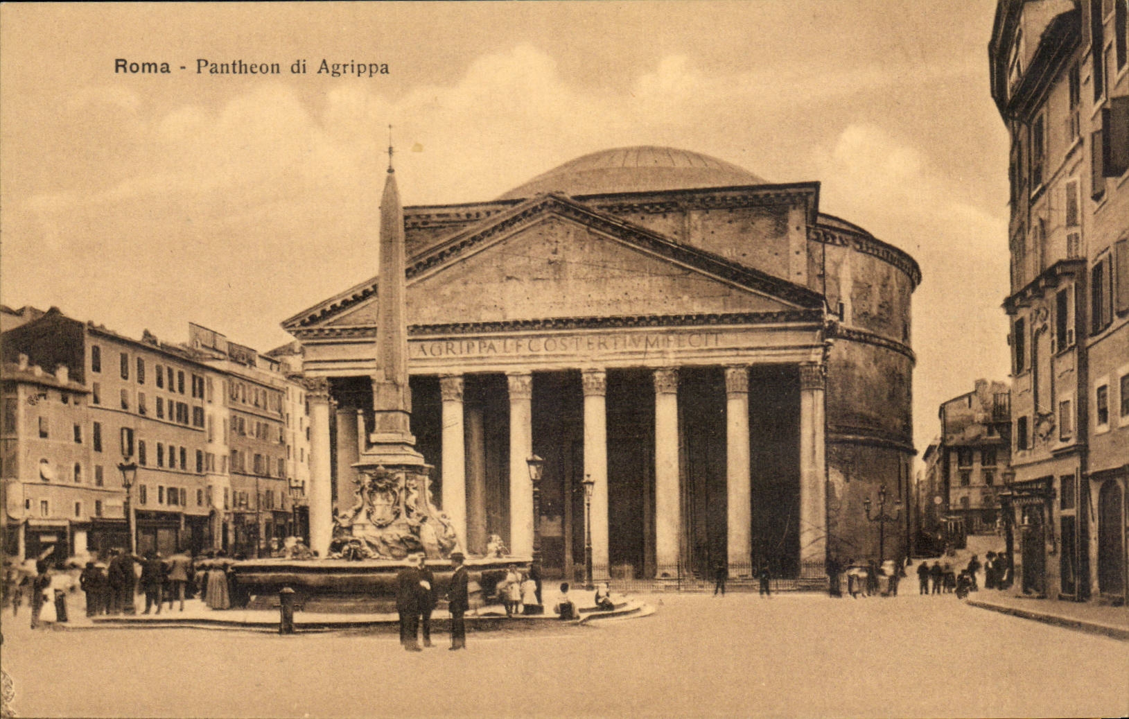 Italie Italia CPA Roma Pantheon di Agrippa