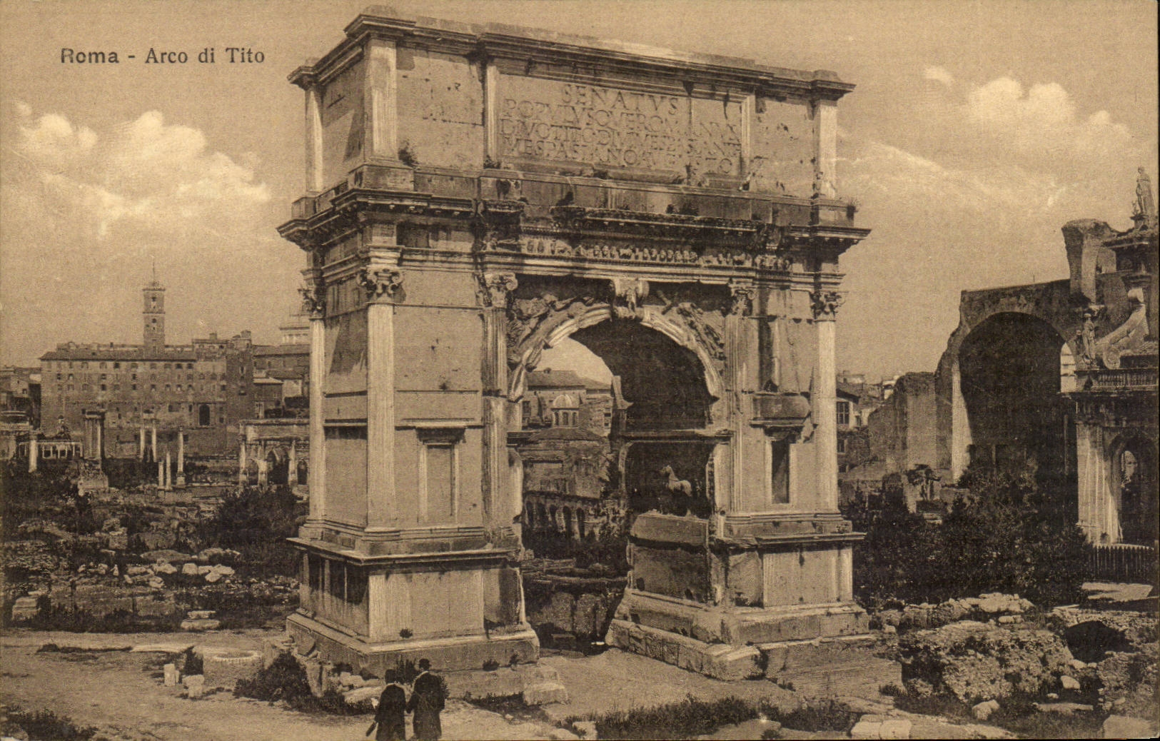 Italie Italia CPA Roma Arco di tito