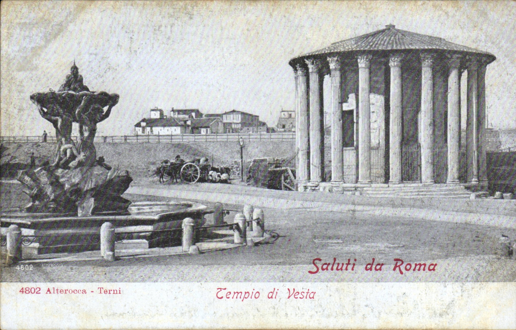 Italie Italia CPA Roma Tempio di VEsta