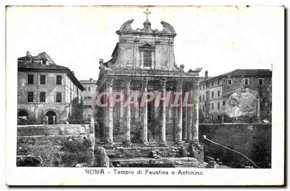 Italie Italia CPA Roma Tempio di Faustina e Antonino