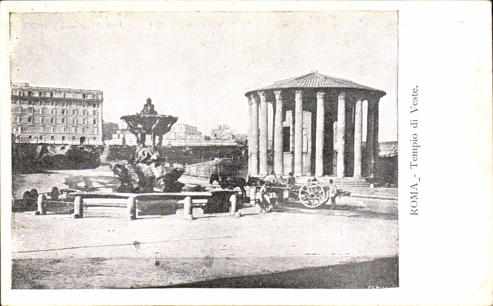 Italie Italia CPA Roma Tempio di VEste