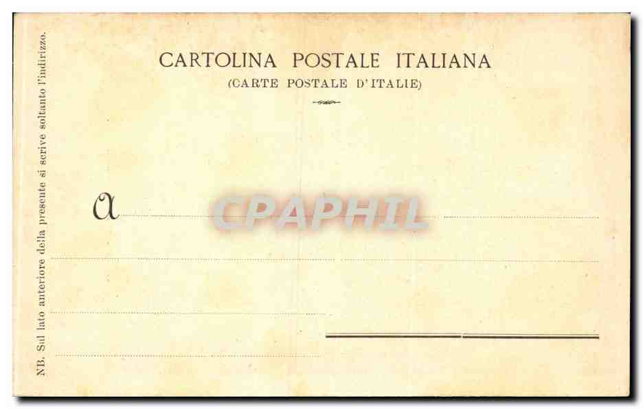 Italie Italia CPA Roma Tempio di VEste — Rückseite