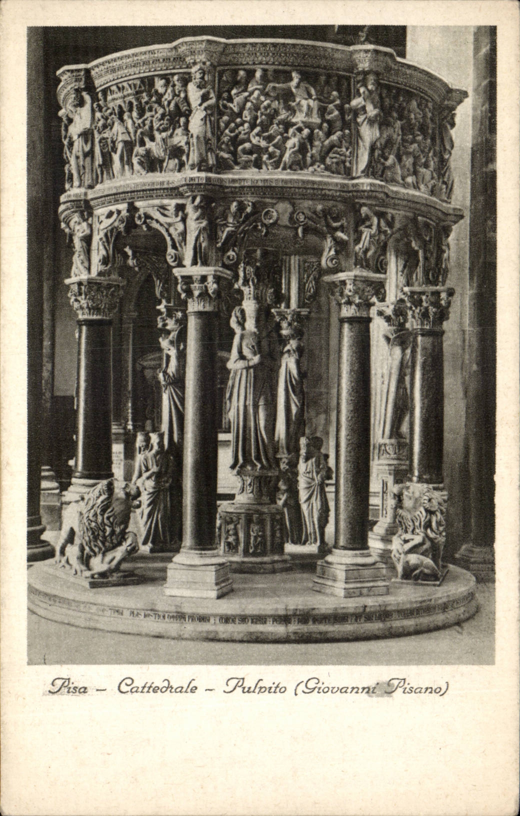 Italie Italia CPA Pisa Cattedrale Pulpito Giovanni Pisano
