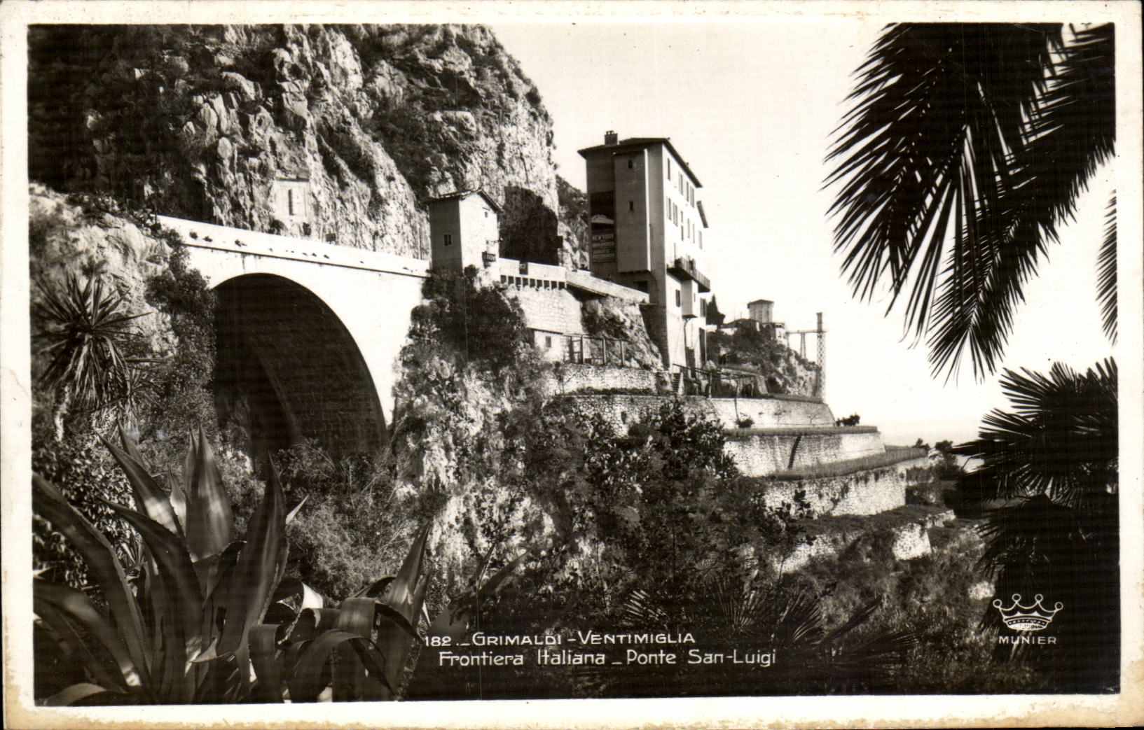 Italie Italia CPA Grimaldi VEntimiglia Frontiere italienne Ponte San lugi