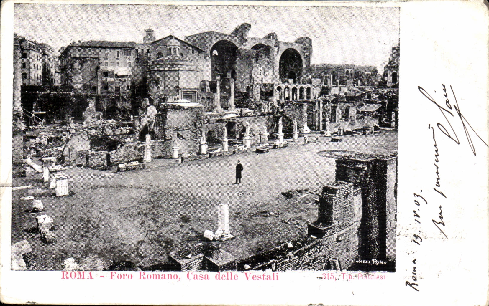 Italie Italia CPA Roma Foro Romano Casa delle VEstali